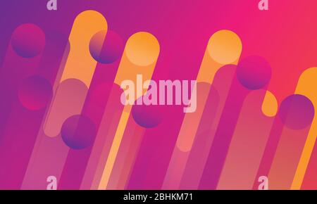 Abstract colorful background with red, pink and purple color gradient, rectangle line shape abstract colorful background Stock Vector