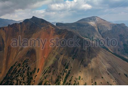 Rainbow Mountains, Tweedsmuir Park, British Columbia, Canada Stock ...