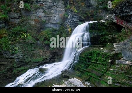 Lucifer Falls, Robert H Treman State Park, New York Stock Photo