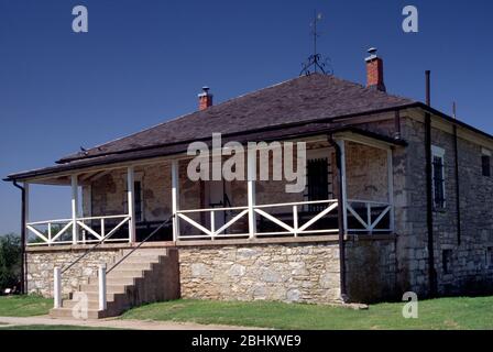 Geronimo guardhouse, Fort Sill, Oklahoma Stock Photo