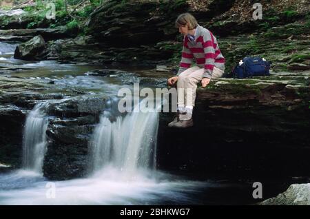 Double Run, World's End State Park, Pennsylvania Stock Photo