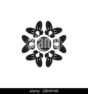 circle light bulb butterfly team work logo vector Stock Vector