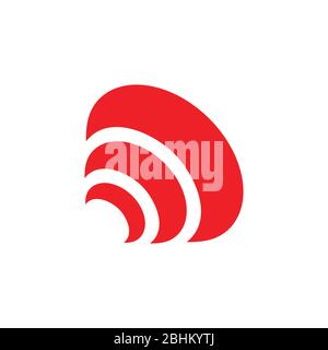 curves motion signal symbol logo vector Stock Vector