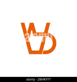 letter vb overlapping lines symbol geometric logo vector Stock Vector