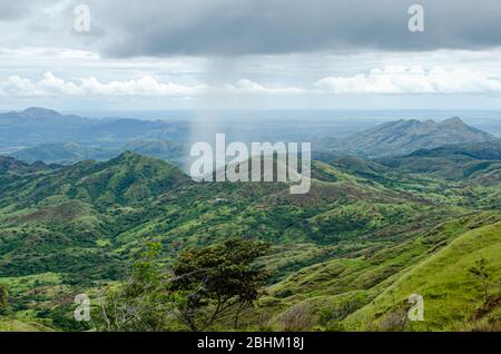 Mountain landscape with rain in the Central Panama Stock Photo