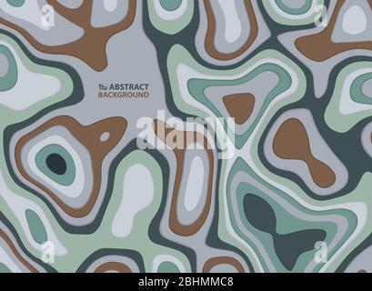 Abstract earth tone color of design shape artwork background. Decorate for ad, poster, template design, print. illustration vector eps10 Stock Vector