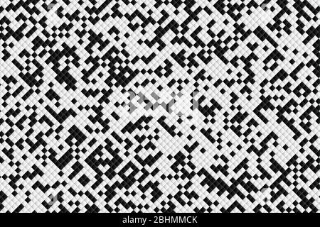 Abstract square pattern of black and white design background. Decorate for ad, poster, artwork, template design. illustration vector eps10 Stock Vector