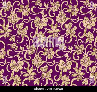 seamless abstract floral background Stock Photo