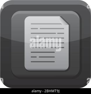 document app button menu isolated icon Stock Vector