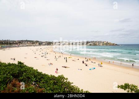 Bondi Beach in Sydney Australia on a sunny day 