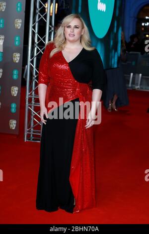 Rebel Wilson attends the EE British Academy Film Awards 2020 at Royal Albert Hall on February 02, 2020 in London,UK. Stock Photo