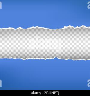 Torn paper pieces background with space for your text. Paper with ripped edges Stock Vector