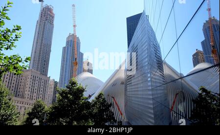 High rise building in downtown New York City, NY, USA Stock Photo