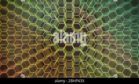 Colorfull hexagonal texture. Abstract background for design. Stock Photo