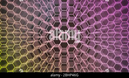 Colorfull hexagonal texture. Abstract background for design. Stock Photo