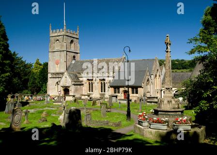 St Nicholas Church, Bathampton near Bath, Somerset. Stock Photo