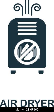 Air Dryer icon. Simple illustration from ventilation equipment collection. Creative Air Dryer icon for web design, templates, infographics and more Stock Vector