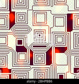 Seamless electronics circuit board background texture. High tech ...