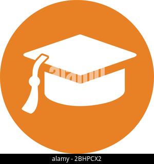 Beautiful design and fully editable Mortar board icon, convocation hat, cap vector design for commercial, print media, web or any type of design proje Stock Vector