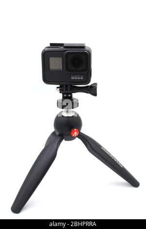 Go Pro camera on Mini-Tripod Stock Photo