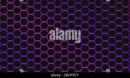 Purple and violet hexagonal texture. Abstract background for design. Stock Photo