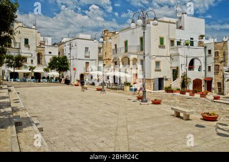 Image of the town of Polignano a Mare in the Puglia region Stock Photo