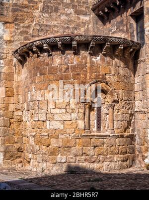 Ábside de la Iglesia de Nuestra Señora del Mercado. León. Castilla León. España. Stock Photo