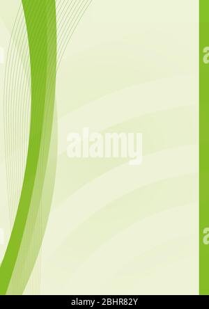 Green background, abstract - can be used for letters or other stationery Stock Vector