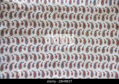 Qalamkar Iranian woodblock printed textile Stock Photo
