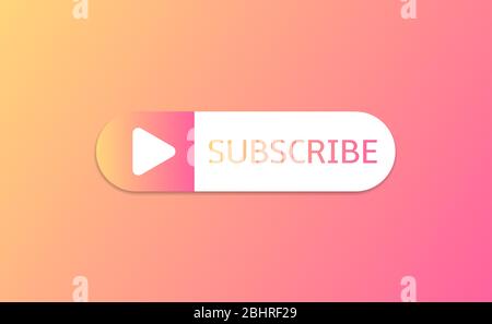 Subscribe button template Stock Vector