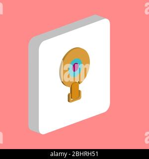 Web Camera, Webcam Simple vector icon. Illustration symbol design template for web mobile UI element. Perfect color isometric pictogram on 3d white sq Stock Vector