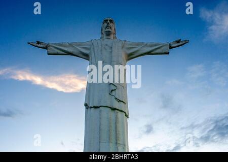 The Statue of Christ the King in Santiago de Cali in the Cauca Valley, Colombia, South America. Stock Photo