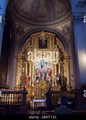 Capilla del Santísimo Sacramento. Basílica de Nuestra Señora del Pilar. Zaragoza. Aragón. España Stock Photo