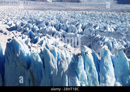 Closeup view of Perito Moreno glacier. Patagonia, Argentina Stock Photo