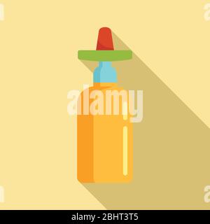 Mexican tequila icon. Flat illustration of mexican tequila vector icon for web design Stock Vector