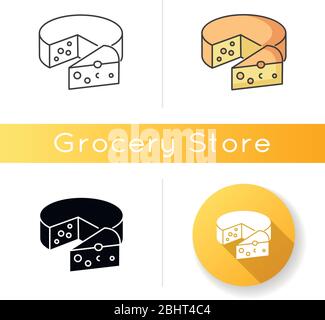 Cheese icon Stock Vector