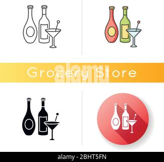 Wine and spirits icon Stock Vector