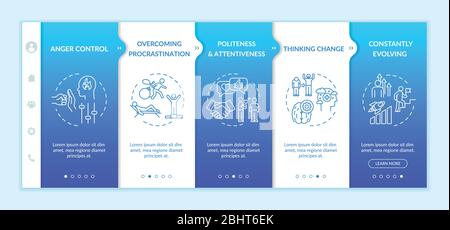 Mindset change onboarding vector template Stock Vector