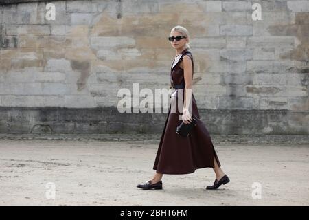 Caro Daur  attending the Dior show during Paris  Fashion Week Feb 25,2020- Photo: Runway Manhattan/Valentina Ranieri  ***For Editorial Use Only*** Stock Photo