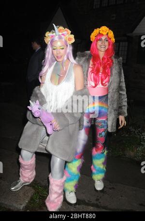 Katherine Ryan Jonathan Ross House Yearly Halloween Party Stock Photo Alamy