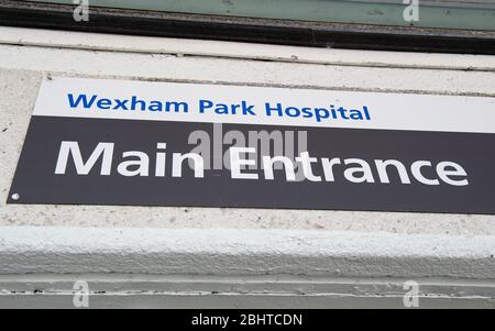 Slough, Berkshire, UK. 1st August, 2018. Wexham Park Hospital in Slough part of Frimley Health NHS Foundation Trust. Credit: Maureen McLean/Alamy Stock Photo