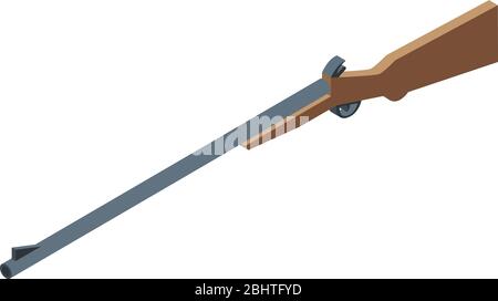 Safari weapon icon, isometric style Stock Vector