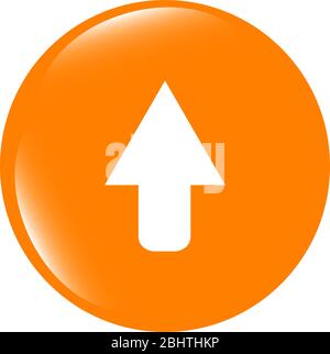 icon arrow - web button . Flat sign isolated on white background Stock Photo