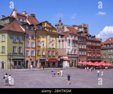 Castle Square (Plac Zamkowy), Old Town, Warsaw (Warszawa), Masovia Province, Republic of Poland Stock Photo
