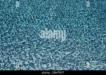 The background ripples the water on the surface of the pool Horizon Stock Photo
