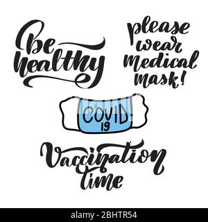 Vector calligraphy illustration isolated on white background. Stock Vector
