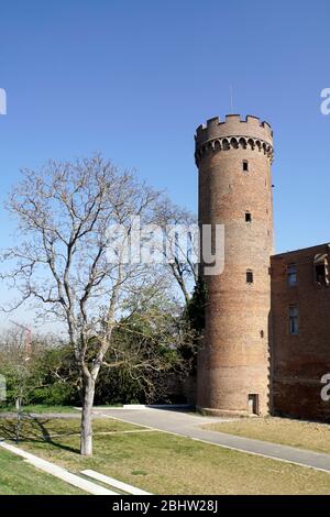 historisches Baudenkmal Kurkölnische Landesburg, Zülpich, Nordrhein-Westfalen, Deutschland Stock Photo