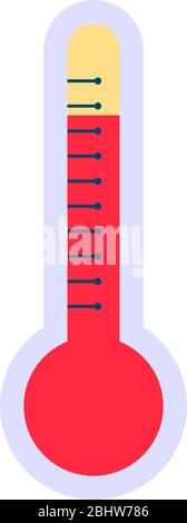 Isolated thermometer icon Stock Vector