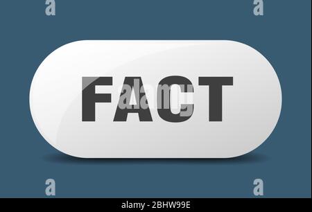 fact button. fact sign. key. push button. Stock Vector