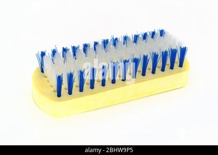 Clothes brush isolated on a white background. Close-up. Stock Photo